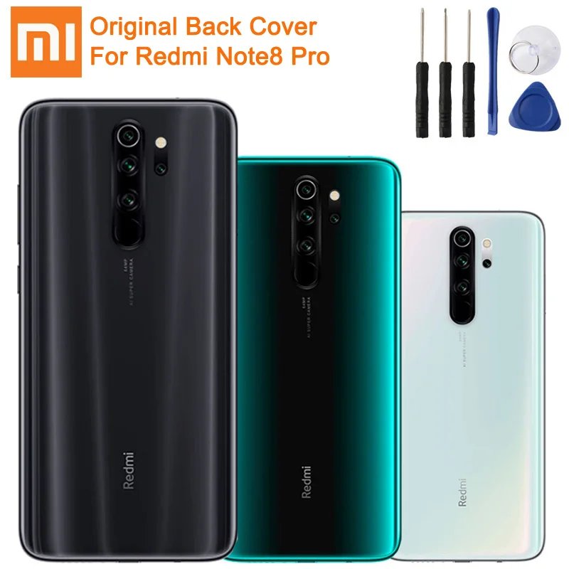 Оригинальная задняя крышка XIAOMI аккумулятора для Xiaomi Redmi Note 8 Pro Note8 стеклянный