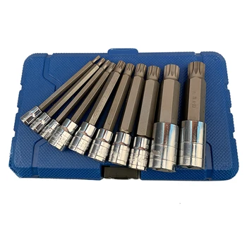 

10pcs Pressure Batch Sleeve M Type Combination Set 1/4 3/8 1/2 Machine Repair Auto Repair Professional Tools