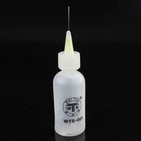 Bouteille de colophane en plastique à pointe d'aiguille de 50ml, liquide de nettoyage, distributeur d'huile d'alcool, nettoyeur de bouteilles à main en plastique, réparation de bricolage 2