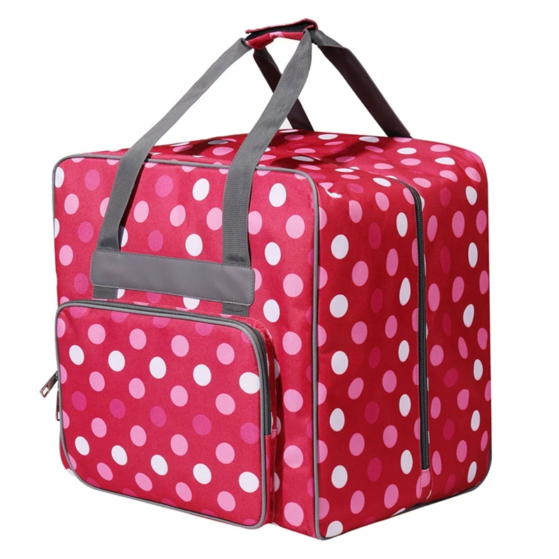 

ABZC-Assorted Large Capacity Home Use Multi-Functional Sewing Machine Bag Oxford Cloth Storage Bags Durable Travel Portable Tote