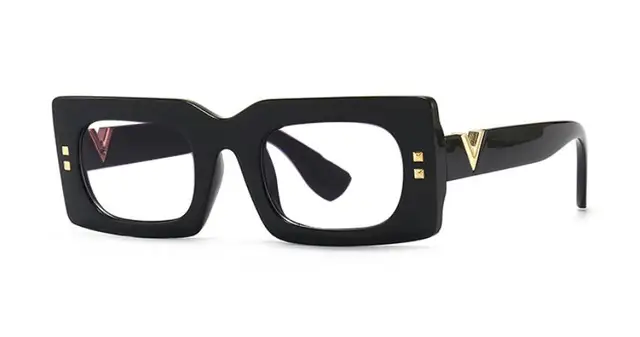Vintage Black Square Reading Glasses 