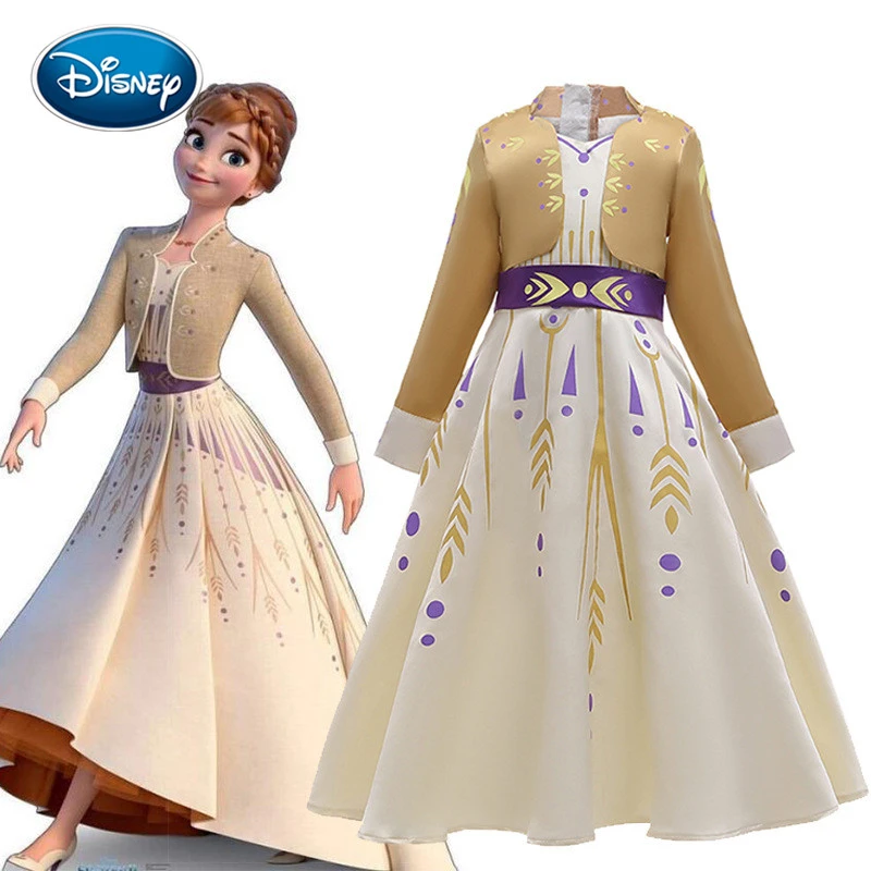 ディズニーfrozen2アンナエルザのためにドレス女の子エレナ女の子のためのコスプレアンナエルザ衣装パーティーガールドレスギフト Dresses Aliexpress