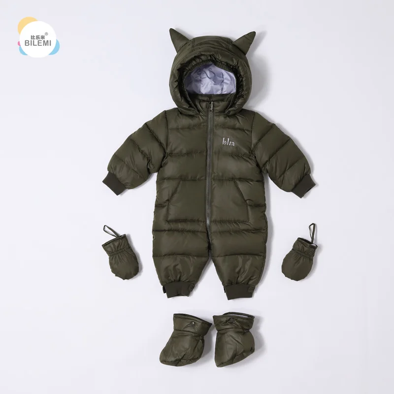

Bilemi newborn cotton blue fleece winter all in one 18 24 months tiny toddler waterproof infant baby boy girl pram suit
