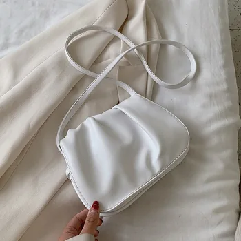 

New Elegant Female Shoulder Handbags Small PU Leather Crossbody Bags for Women Special Design Simple Ladies' Travel Flap Bag Sac