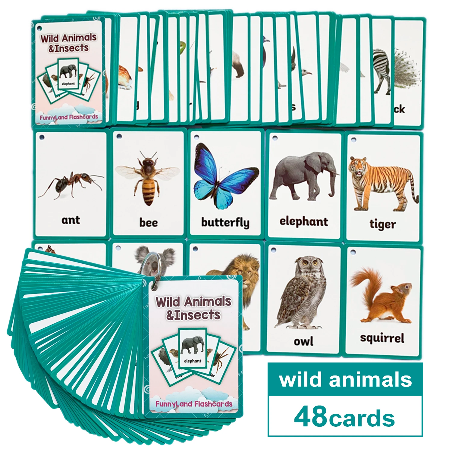 Kids Learn English Adjectives Word Card Toys Baby English Learn Card Early Education Children Learning English Word Card 30