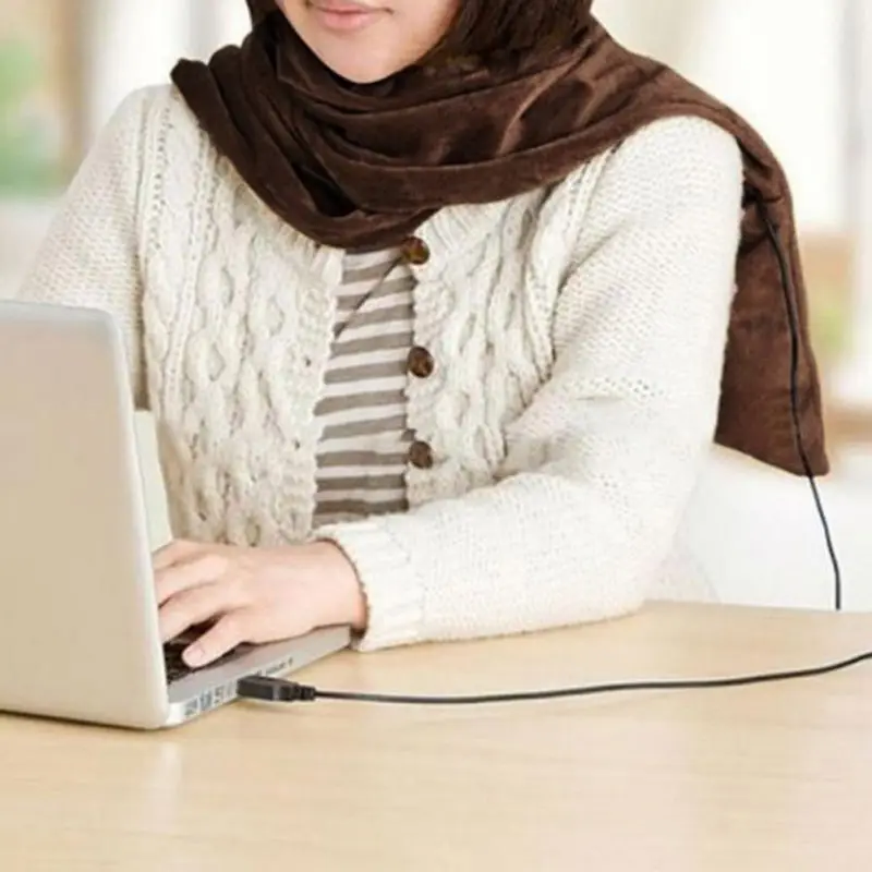 

Warmer Supplies USB Heating Scarf Heated Neck Scarf 3 Colors For Winter Outdoor Indoor Driving Office