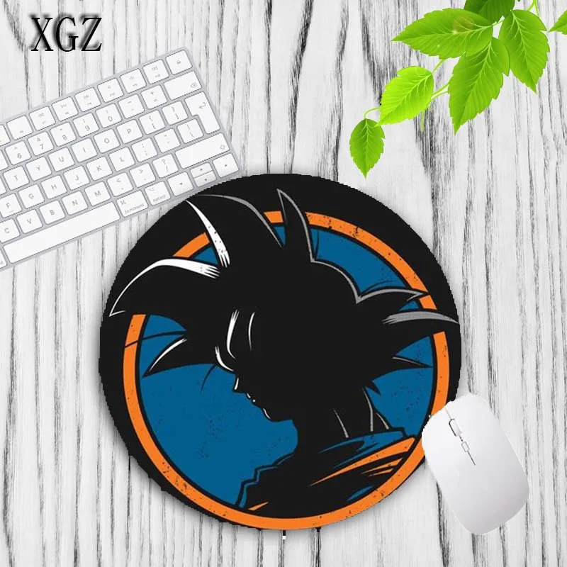 XGZ Dragon Ball Z Красивый японский аниме круглый коврик для мыши размер 20X20 см Скорость версия игровой коврик для мыши геймер для ноутбука коврики для мыши - Цвет: 20X20CM