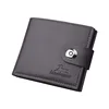 Men's Wallet Hasp Short Wallets for Men Made of Natural Leather PU Wallet Card Holder Perfect for You Magnetic Purses Small 3
