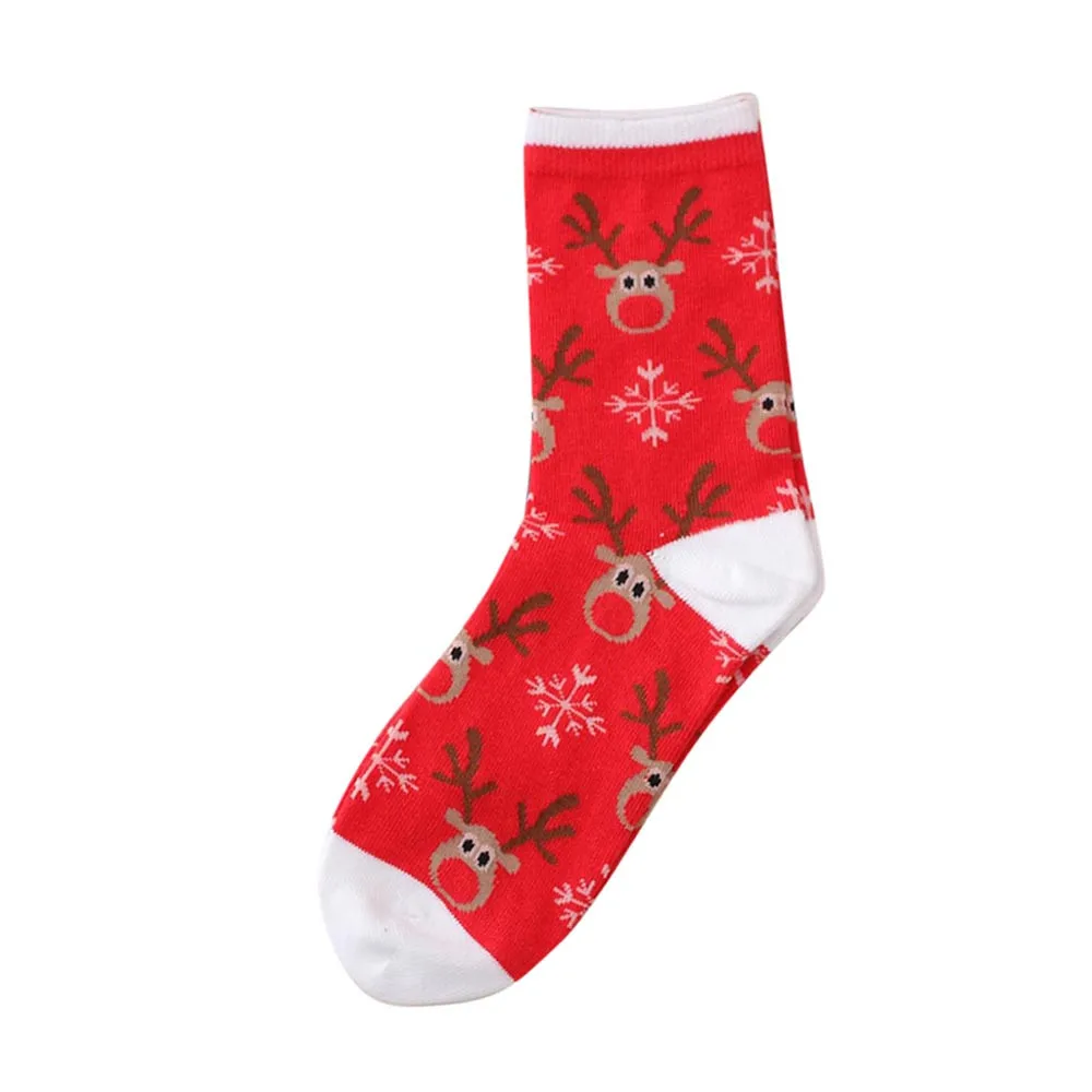 Рождественские носки с оленем и лосем, повседневные теплые зимние вязаные шерстяные женские носки, рождественские украшения, поставки, Navidad, Прямая поставка 927