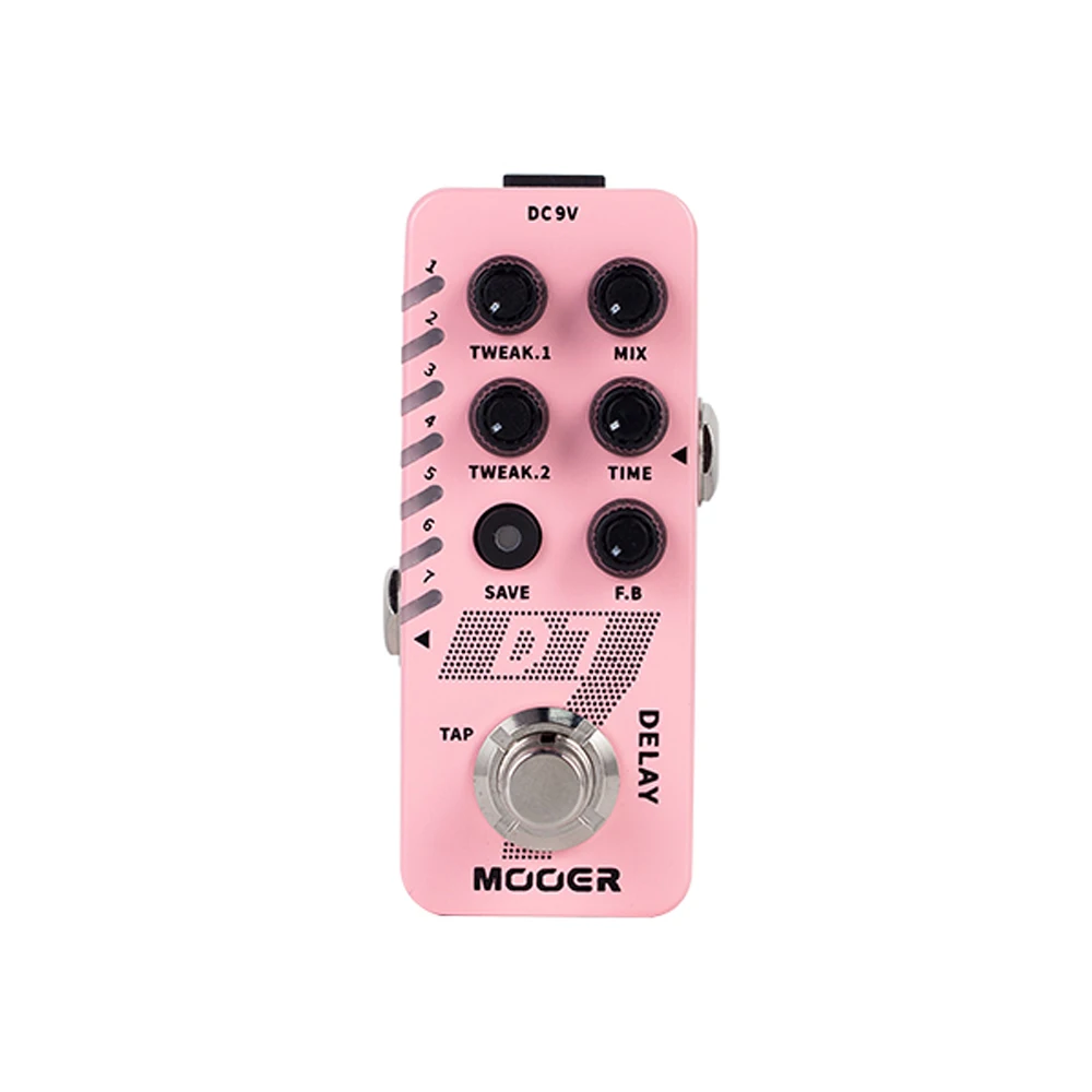 Педаль эффектов Reverb MOOER R7 GTR Pedal E7 Synth Effect A7 Infinite Sustain D7 Delay Looper|Детали и аксессуары