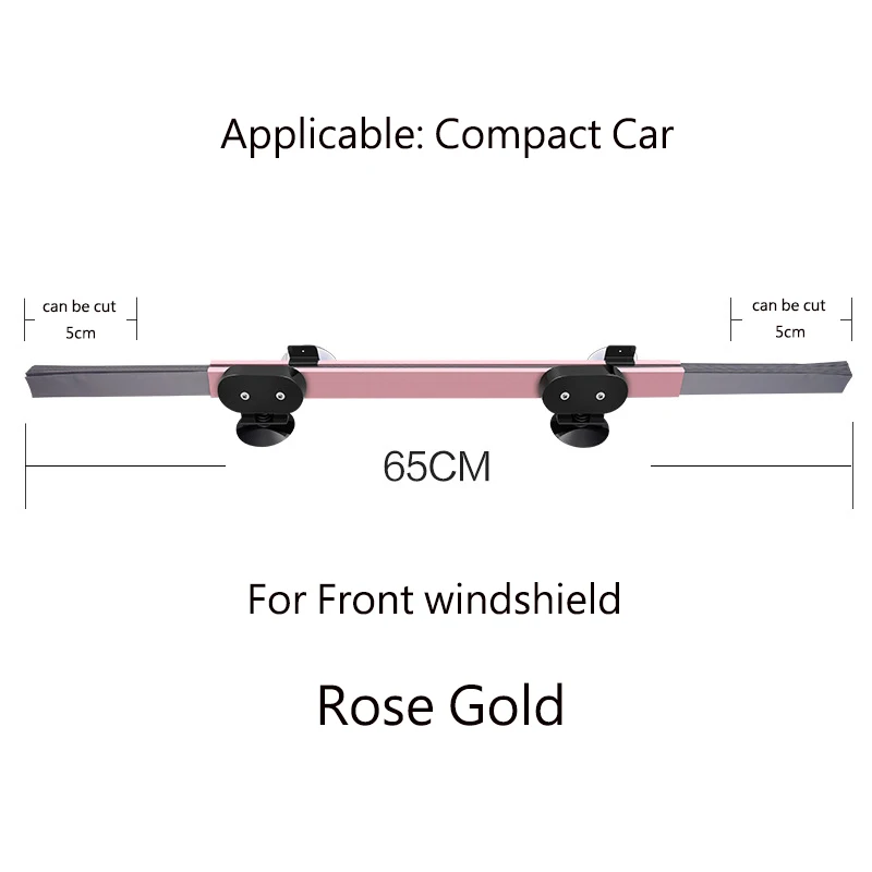 Авто Выдвижная Автомобильная шторка на переднее и заднее окно солнцезащитный козырек на лобовое стекло Защита солнцезащитный козырек для большинства внедорожников/MPV/грузовиков - Цвет: 65cm-front-rose gold