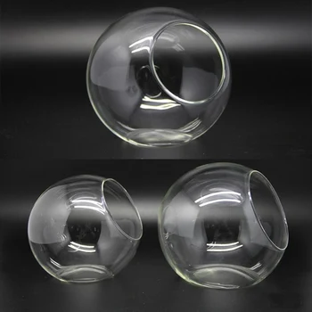 

Decor Vase Transparent Glass Vase 15cm Clear Terrarium Bottle Bottle Home Hydroponic Wedding Round Garden Planter Container