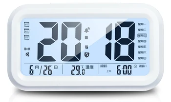 

Multi-functional Rechargeable Alarm Clock Simple Wall Electronic Calendar Digital Alarm Clock Alarma Bedside Watch SC OO50AC