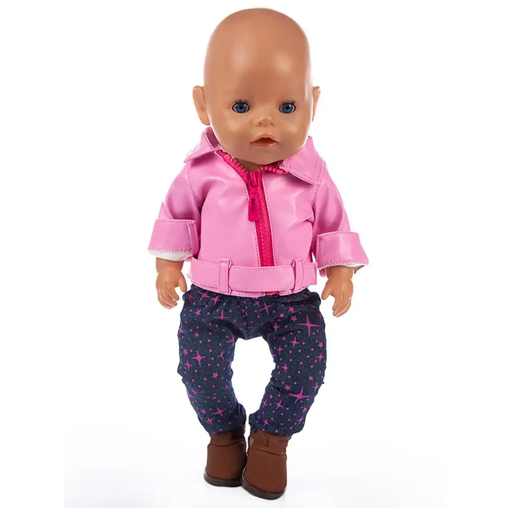 Кукольная одежда для детей 43 см, одежда для новорожденных, одежда с единорогом, кукольная повязка на голову для 18-дюймовая кукла, аксессуары
