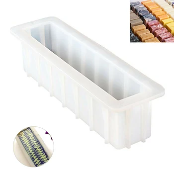 

1pc Rectangle Silicone Mold Loaf Silicone Soap Mold Craft Handmade Tool Mould Candle Toast Bread Making Molds Accessories
