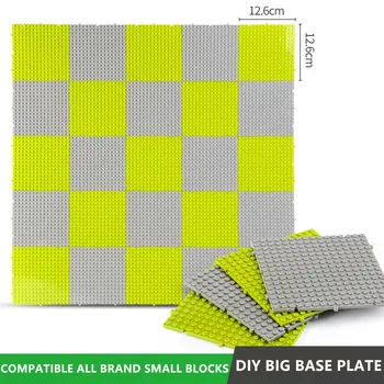 

16*16 Dots DIY Small Particle Bottom Splicing Base Plate City Building Blocks Baseplate Bricks Kids Brinquedos Educational Toys