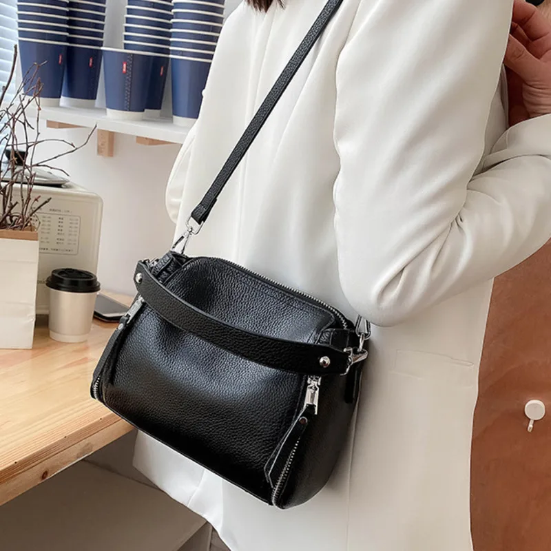 New Genuine Leather Handbag Designers Women Messenger Bags Females ...