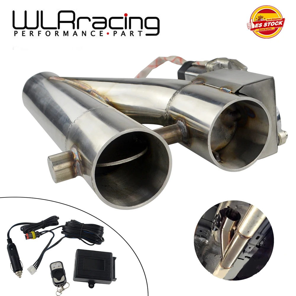 US $59.50 Wlr Universal Stainless Steel 304 25 3 Electric Exhaust Downpipe Cutout ECut Out DualValve Remote Wireless