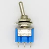 10pc/LOT Blue Mini MTS-102 3-Pin SPDT ON-ON 6A 125VAC Miniature Toggle Switches ► Photo 2/4