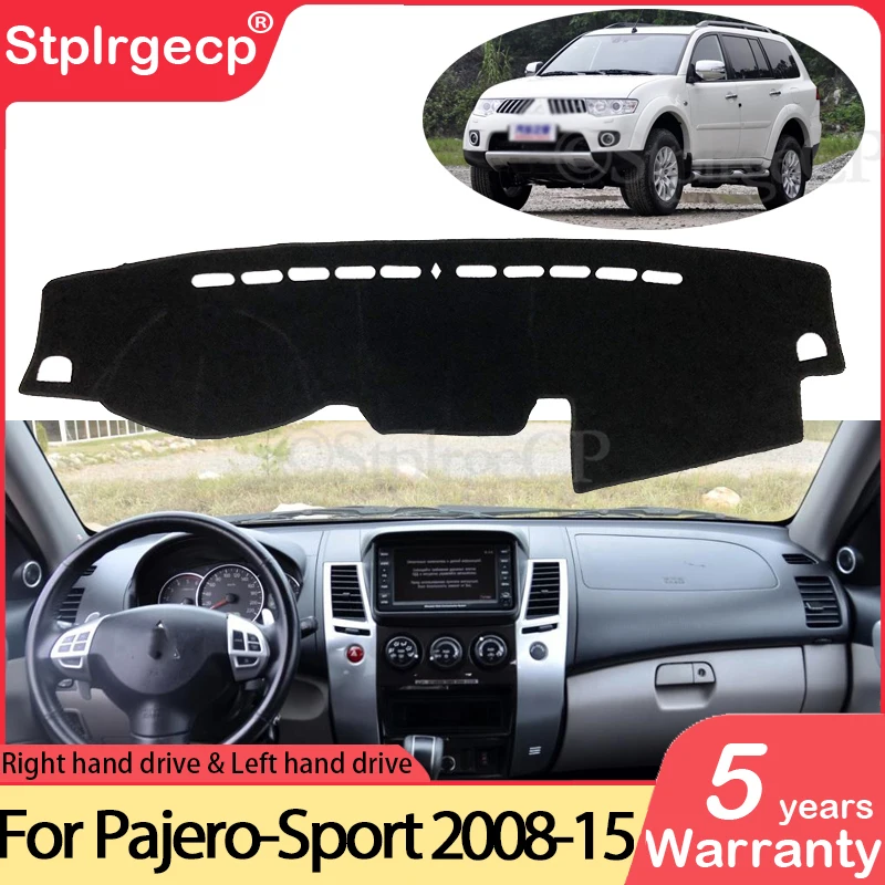 

Противоскользящий коврик для Mitsubishi Pajero Sport 2 2008 ~ 2015 Montero Shogun, накладка на приборную панель, солнцезащитный козырек, аксессуары 2012 2014
