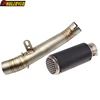 Motorcycle Carbon Fiber Mesh Exhaust Mid Pipe for Aprilia Tuono V4 2011-2016 for Aprilia RSV4 RSV4 R RSV4 Factory 2009-2015 Moto