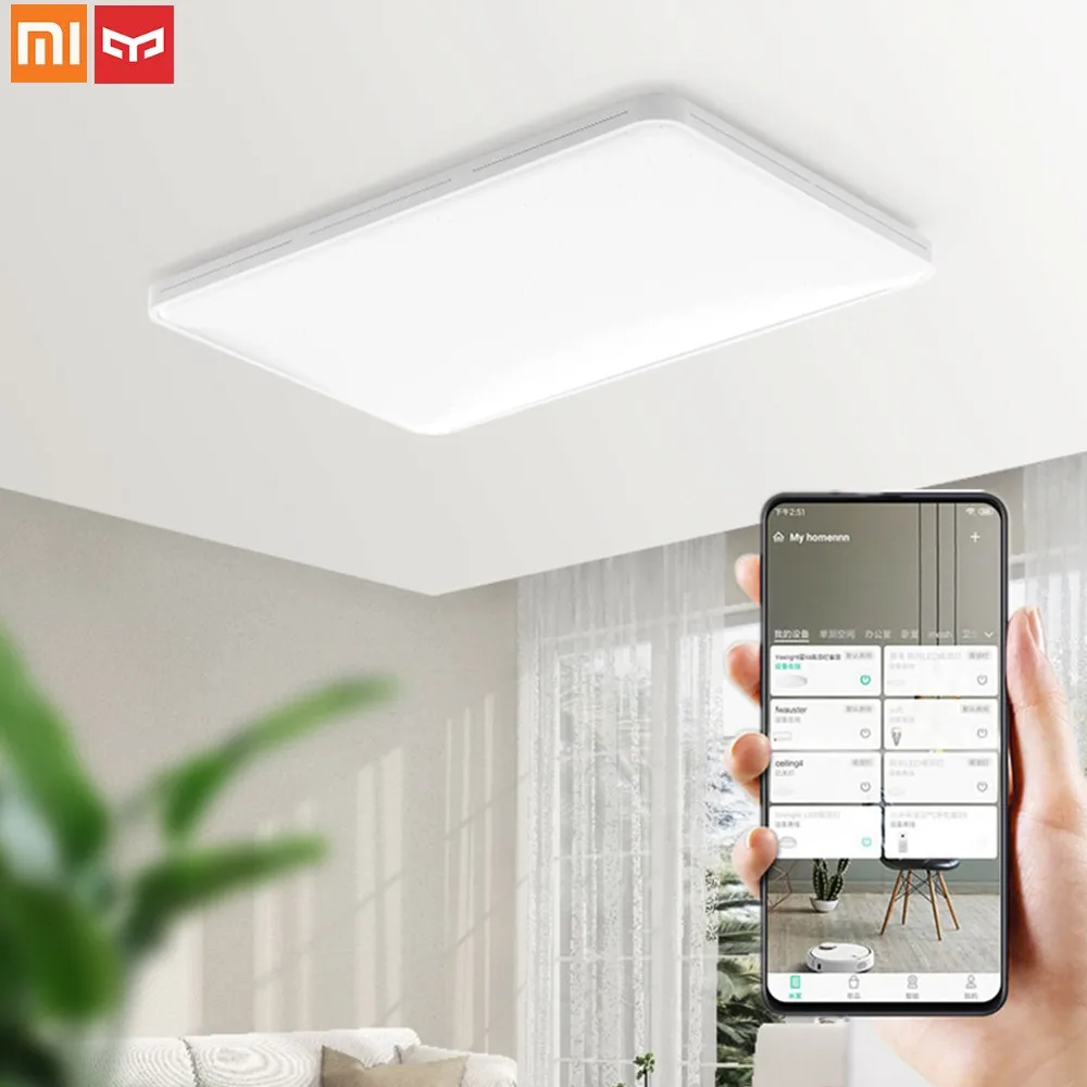 Yee светильник 220 в 90 Вт умный светодиодный потолочный светильник Mijia APP дистанционное управление Ra95 высокоцветная интеллектуальная комнатная потолочная лампа
