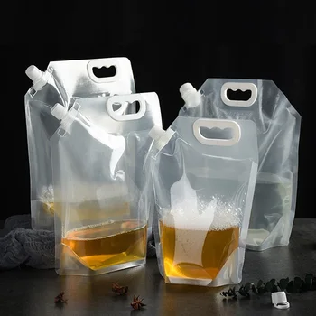 200 pz/lotto plastica trasparente spray tasca succo vino latte caffè sacchetto di imballaggio liquido sacchetto di bevande sacchetto di immagazzinaggio materiale alimentare