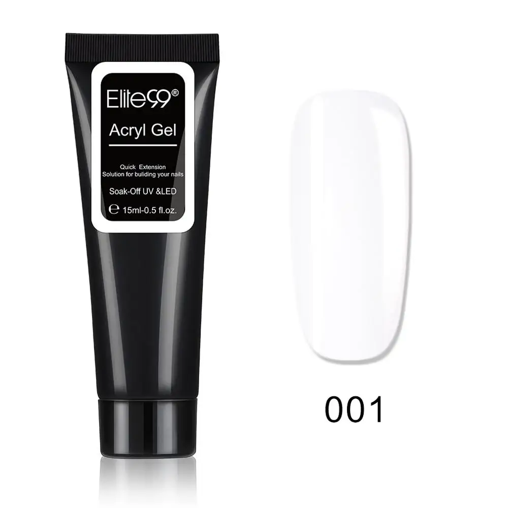 001-15ml Elite99 30 г Crystal Breiden УФ-гель для наращивания ногтей светодиодный гель для дизайна ногтей гель лак желе акриловый строительный УФ-лак для ногтей - Цвет: 001-15ml