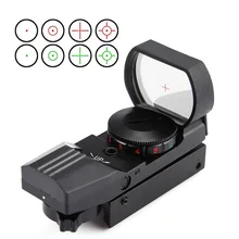 Mira telescópica para Rifle de caza, visor de punto rojo de 11mm/20mm, óptica reflejo, Airsoft, francotirador táctico