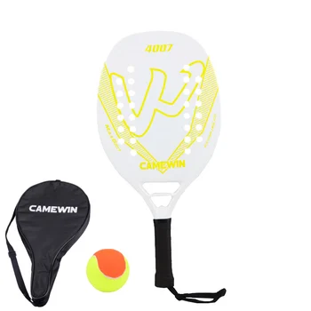 

2020 Professional Beach Tennis Racket Carbon Fiber Soft Face Paddle Tennis Racquet with Protective Bag Cover and Ball