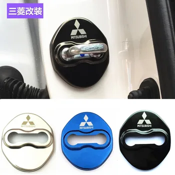 

Car Styling Car Door Lock Covers stikcer Case for Mitsubishi Ralliart Lancer Outlander Pajero Asx Auto Car-Styling 4pcs /lot