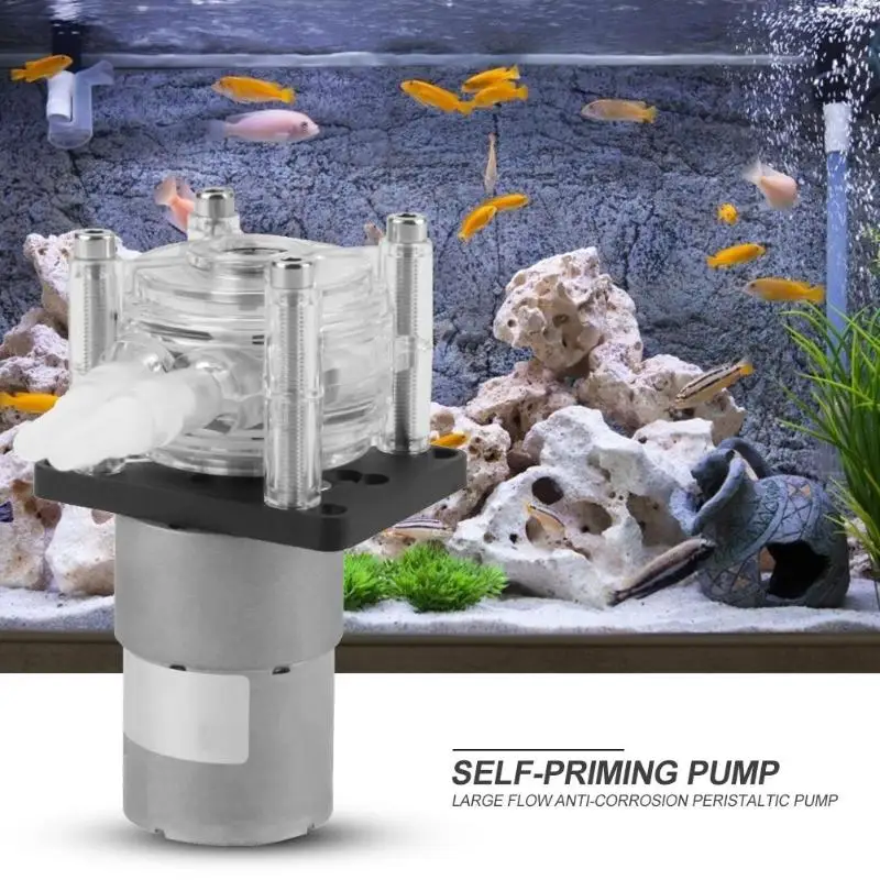 

Fish Tank Aquarium Lab Analytical Water Pump Ball Bearings Peristaltic 12V 24V DC Motor Vacuum Fish Tank Water Pump