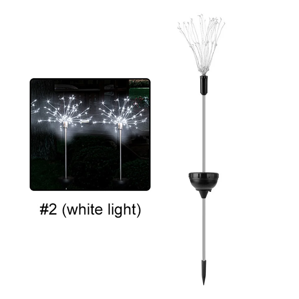 Креативный фейерверк свет солнечной энергии теплый белый/белый 90 светодиодов фестиваль Рождество домашний сад/ярд Ландшафтная лампа