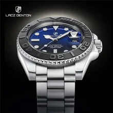 

Lacz Denton Men Automatic Watch Sapphire Luxury Mechanical Wristwatch Stainless Steel Waterproof Watch For Men Mekaniska klockor