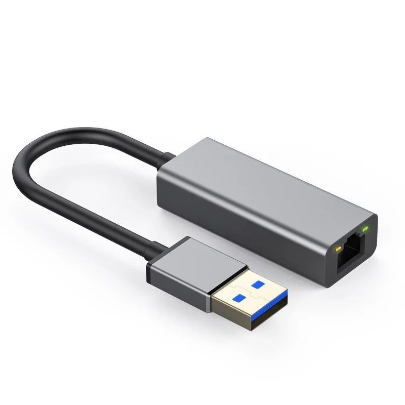 Onvian USB Ethernet адаптер USB 3,0 сетевая карта для RJ45 Lan для Windows 10 Xiaomi Mi коробка 3 переключатель Ethernet USB - Цвет: Gray