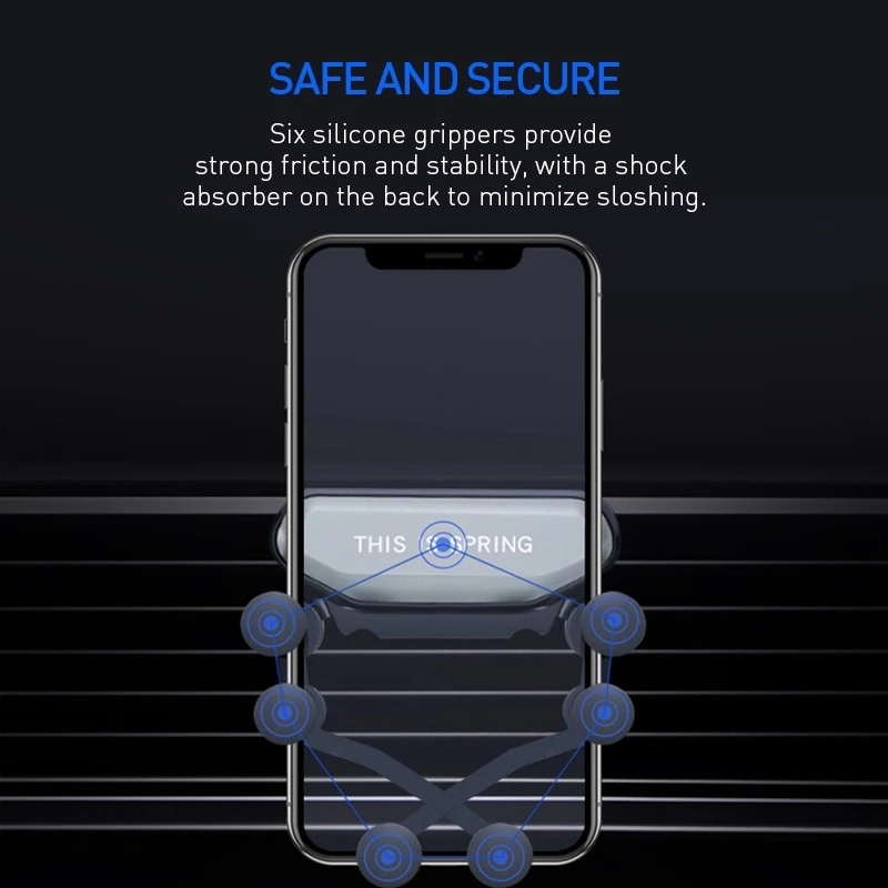 Автомобильный один держатель для телефона Air Vent Monut держатель для навигатора Gravity для телефона в автомобиле без магнитного для iPhone Xiaomi samsung поддержка