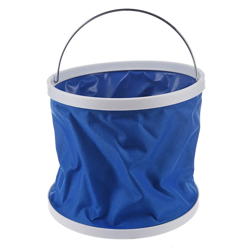 

Outdoor Folding Fishing Camping Car Washing Hiking Water Bucket Barrel 9L