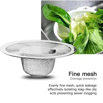 

1pcs Stainless Steel Round Kitchen Sink Strainer Stopper Waste Plug Sink Filter Bathroom Hair Catcher Bathtub Accessories