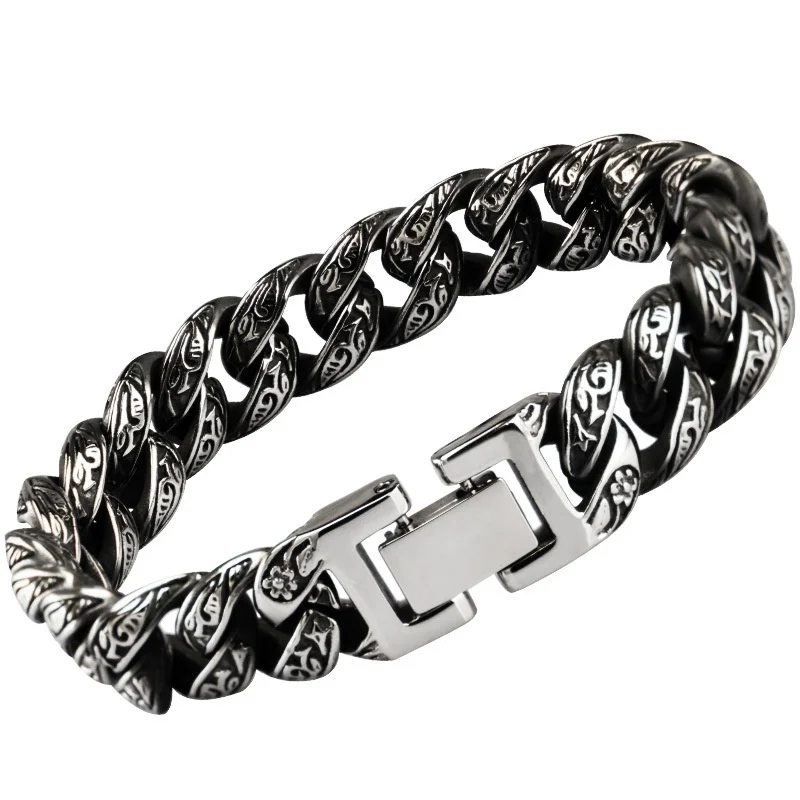 Pulsera de cadena tejida para hombre, creativa, dominadora, Hip Hop ...