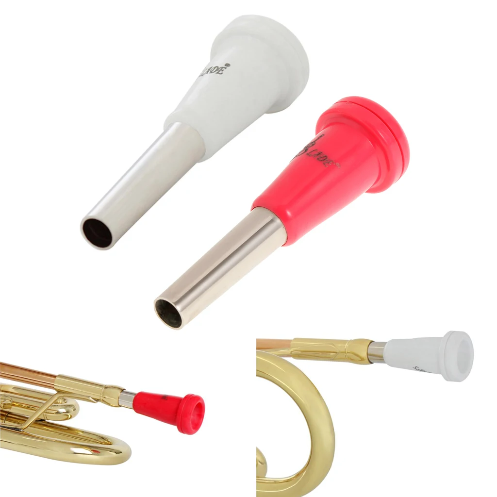2 X Metal Mini Trumpet Mouthpiece Instrument For Musician Performance
