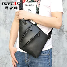 Creative Men's Bag Men's Anti-Theft Chest Bag Casual Multi-Functional Genuine Leather Bag Outdoor Crossbody Bag 7323