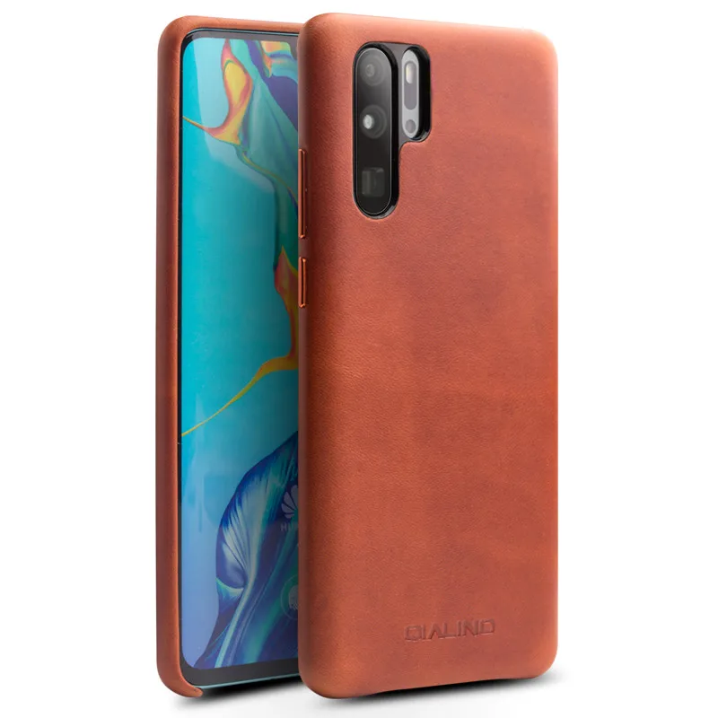Оригинальные роскошные чехлы QIALINO из натуральной кожи для Huawei P30 Pro мягкий тонкий