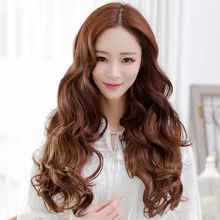 Накладные волосы длинные вьющиеся парики для женщин термостойкие синтетические волосы парик карнавальный костюм Маскировка маскарадный светильник коричневый к