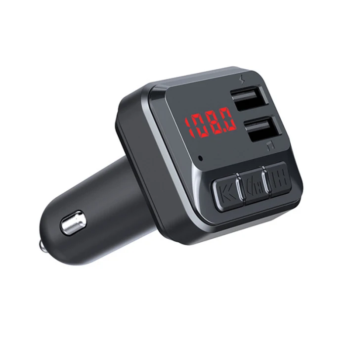 Двойной USB Bluetooth автомобильный телефон зарядное устройство MP3 музыкальный плеер приемник комплект с светодиодный дисплей GK99