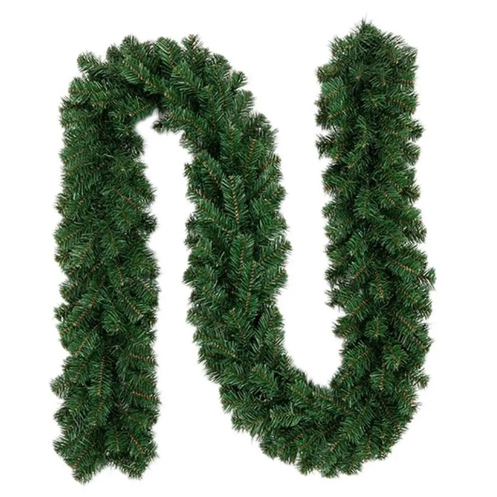 

2.7m New Green Christmas Garland Wreath Xmas Home Party Christmas Decoration Pine Tree Rattan Hanging Ornaments Wholesale