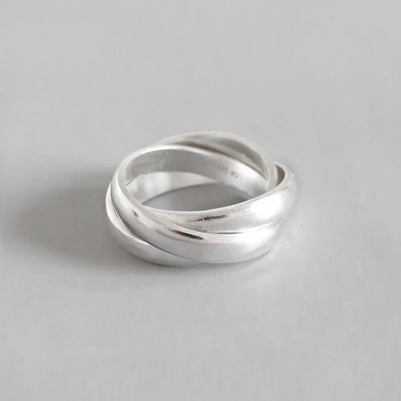 

Korea 6 size siren 990 sterling silver rings for women Bijoux femme Mujer Moda Fine Accesorios jewelry Aros Joyeria Plata