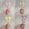 BPA Free Soft Silicone Spoon Fork Baby Feeding Solid Food Spoon Toddlers Infant Accessories Dishes Tableware For Children 1