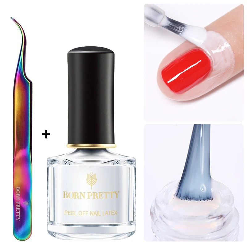 Born Pretty Nail Art Latex Peel Off Nail Tape Glue Nail Edge Protection Nail Care Tool Anti