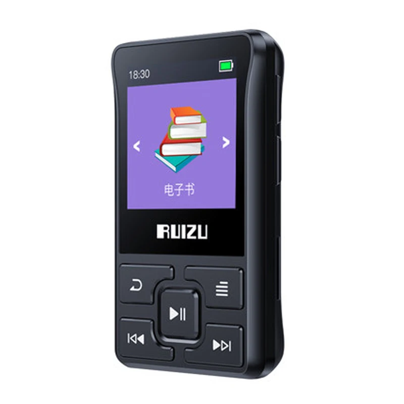 Новейший Спортивный Bluetooth MP3-плеер RUIZU X55, 8 ГБ, мини-клип с поддержкой экрана, FM, запись, электронная книга, часы, шагомер