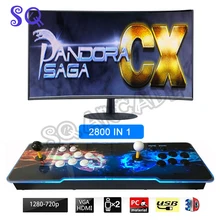 

Upgarde Pandora Saga CX 2800 In 1 Console Arcade Game Machine With USB LED HDMI/ VGA 15hz crt Output For Arcade Game cabinet